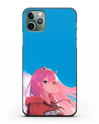 Чехол аниме Милый во Франксе - 02 в толстовке силиконовый для iPhone 11 Pro Max