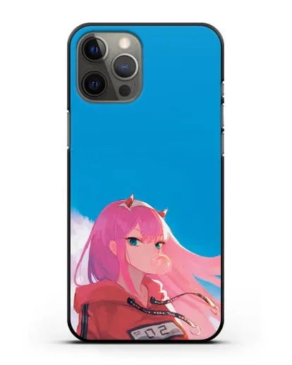 Чехол аниме Милый во Франксе - 02 в толстовке силиконовый для iPhone 12 Pro Max