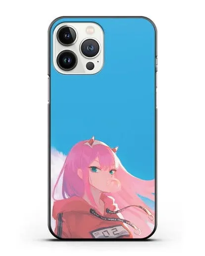 Чехол аниме Милый во Франксе - 02 в толстовке силиконовый для iPhone 13 Pro Max