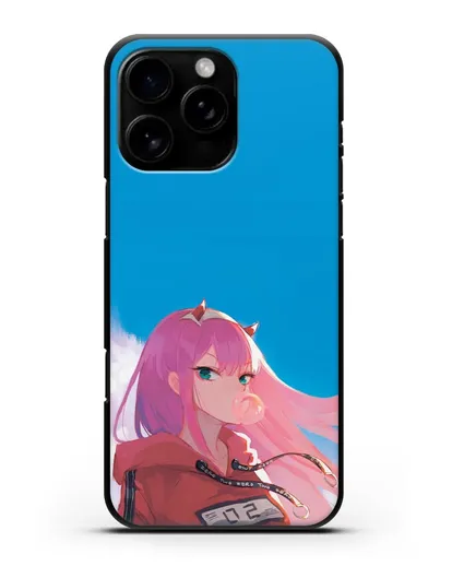 Чехол аниме Милый во Франксе - 02 в толстовке силиконовый для iPhone 16 Pro Max