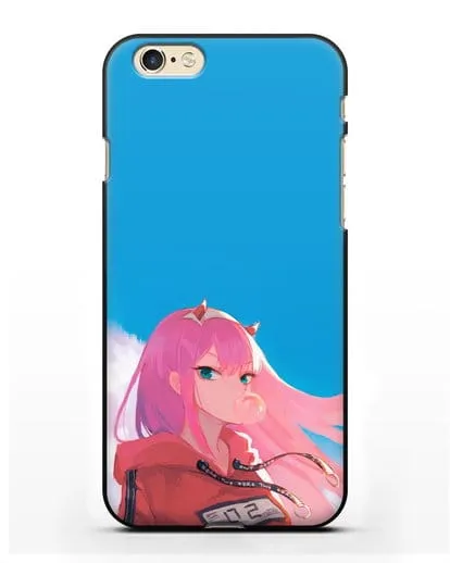 Чехол аниме Милый во Франксе - 02 в толстовке силиконовый для iPhone 6s