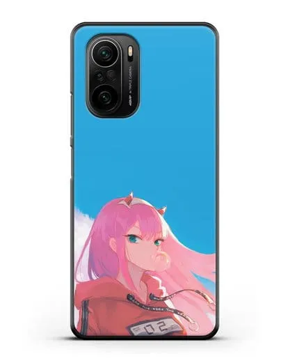 Чехол аниме Милый во Франксе - 02 в толстовке силиконовый для Xiaomi Poco F3 Pro