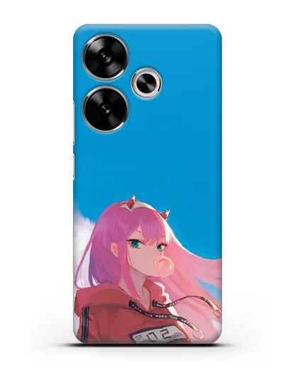 Чехол аниме Милый во Франксе - 02 в толстовке силиконовый для Xiaomi Poco F6