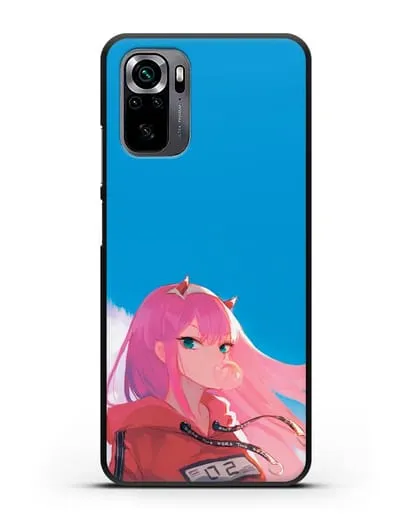 Чехол аниме Милый во Франксе - 02 в толстовке силиконовый для Xiaomi Poco M5s