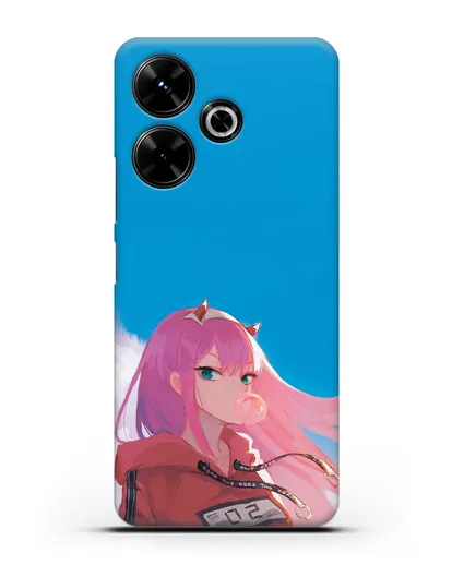 Чехол аниме Милый во Франксе - 02 в толстовке силиконовый для Xiaomi Poco M6