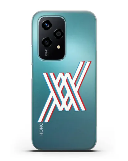 Чехол аниме Милый во Франксе - Лого силиконовый для Honor 200 Lite