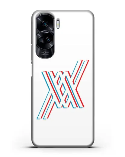 Чехол аниме Милый во Франксе - Лого силиконовый для Honor 90 Lite