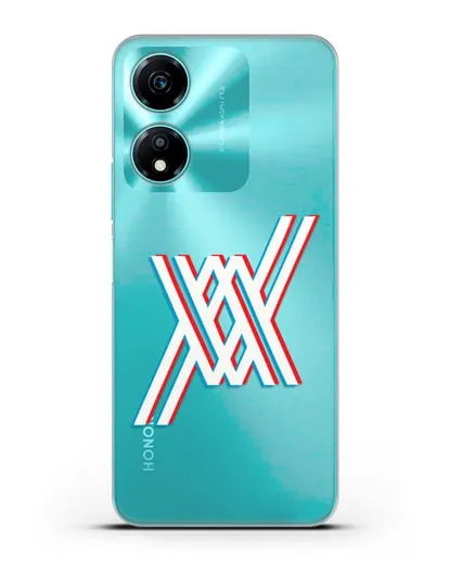 Чехол аниме Милый во Франксе - Лого силиконовый для Honor X5 Plus