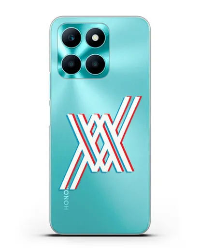 Чехол аниме Милый во Франксе - Лого силиконовый для Honor X6a