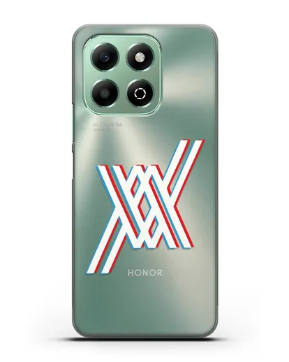 Чехол аниме Милый во Франксе - Лого силиконовый для Honor X6b