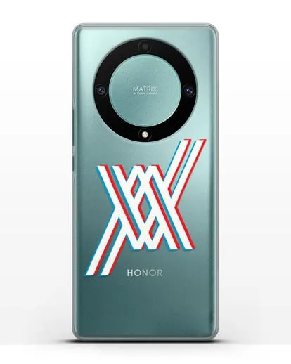 Чехол аниме Милый во Франксе - Лого силиконовый для Honor X9a