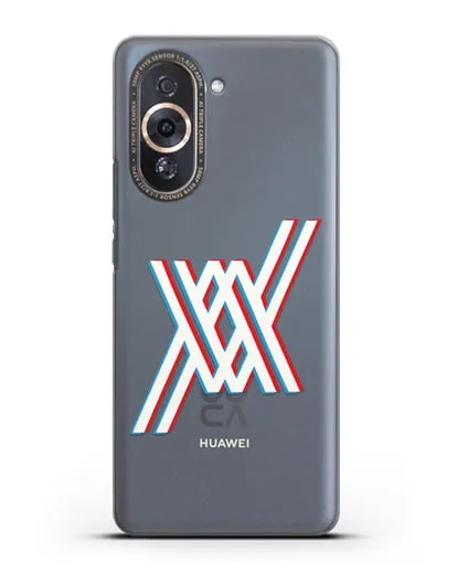 Чехол аниме Милый во Франксе - Лого силиконовый для Huawei Nova 10