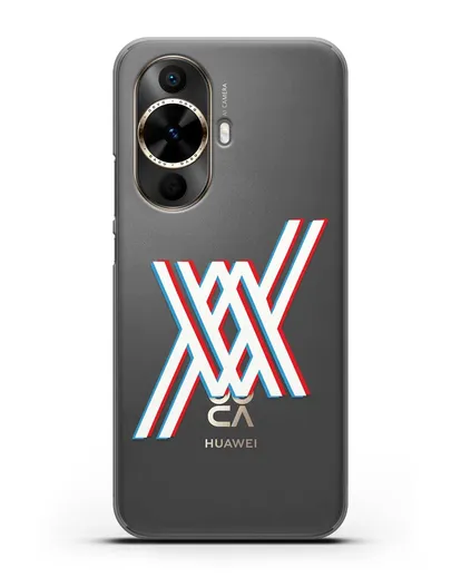 Чехол аниме Милый во Франксе - Лого силиконовый для Huawei Nova 12s