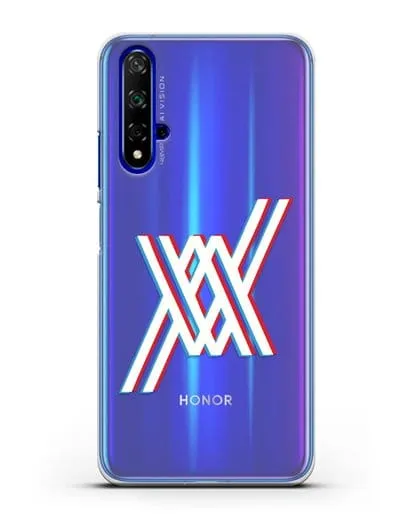 Чехол аниме Милый во Франксе - Лого силиконовый для Huawei Nova 5T