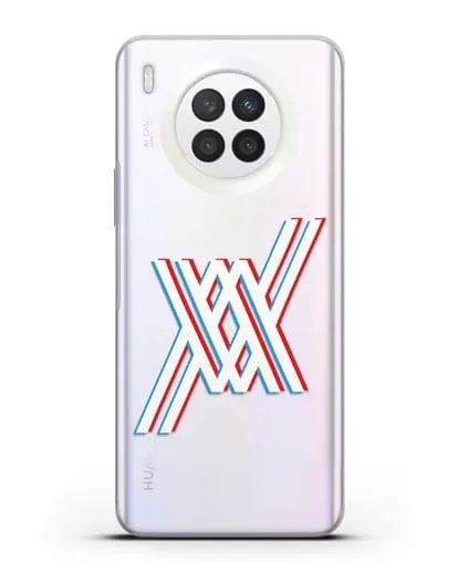 Чехол аниме Милый во Франксе - Лого силиконовый для Huawei Nova 8i