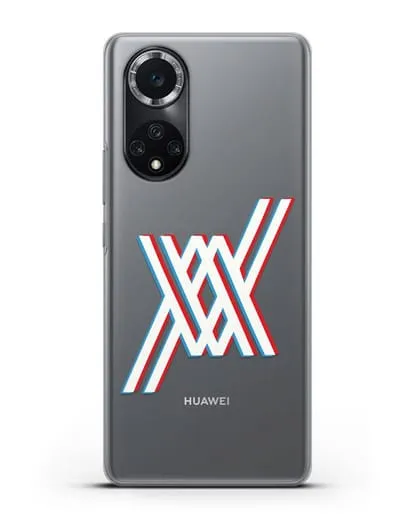 Чехол аниме Милый во Франксе - Лого силиконовый для Huawei Nova 9