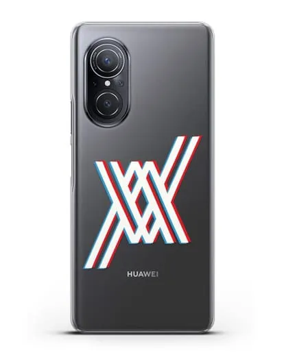 Чехол аниме Милый во Франксе - Лого силиконовый для Huawei Nova 9 SE