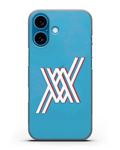 Чехол аниме Милый во Франксе - Лого силиконовый для iPhone 16