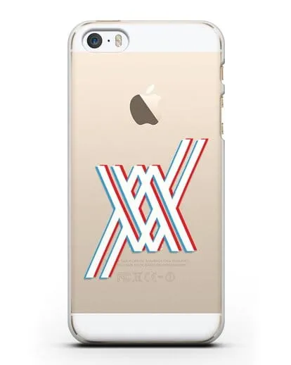 Чехол аниме Милый во Франксе - Лого силиконовый для iPhone 5/5s/SE