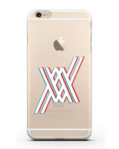 Чехол аниме Милый во Франксе - Лого силиконовый для iPhone 6s Plus