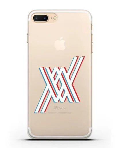 Чехол аниме Милый во Франксе - Лого силиконовый для iPhone 7 Plus