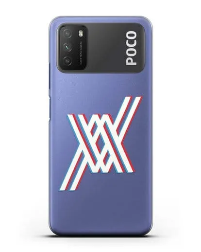 Чехол аниме Милый во Франксе - Лого силиконовый для Xiaomi Poco M3