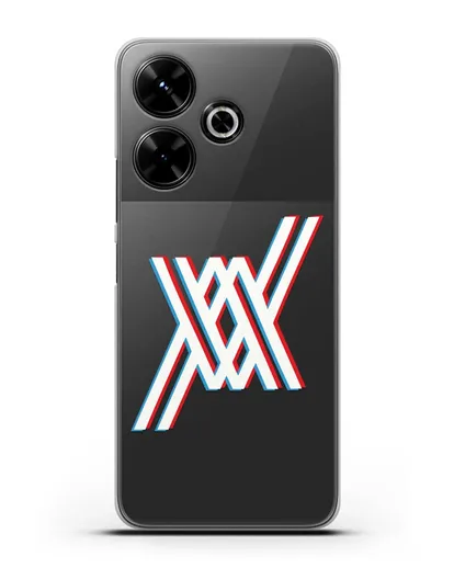 Чехол аниме Милый во Франксе - Лого силиконовый для Xiaomi Poco M6