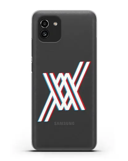 Чехол аниме Милый во Франксе - Лого силиконовый для Samsung Galaxy A03 [SM-A035]