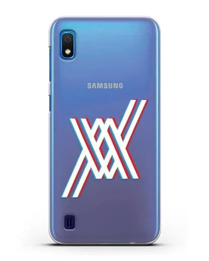 Чехол аниме Милый во Франксе - Лого силиконовый для Samsung Galaxy A10 [SM-A105F]