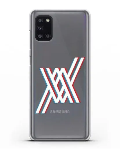 Чехол аниме Милый во Франксе - Лого силиконовый для Samsung Galaxy A31 [SM-A315F]