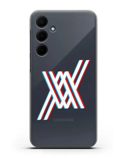 Чехол аниме Милый во Франксе - Лого силиконовый для Samsung Galaxy A35 [SM-A356]