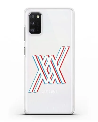 Чехол аниме Милый во Франксе - Лого силиконовый для Samsung Galaxy A41 [SM-A415F]