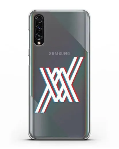 Чехол аниме Милый во Франксе - Лого силиконовый для Samsung Galaxy A70s [SM-A707F]