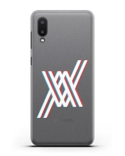 Чехол аниме Милый во Франксе - Лого силиконовый для Samsung Galaxy A02 [SM-A022G]