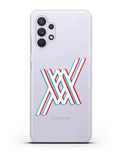 Чехол аниме Милый во Франксе - Лого силиконовый для Samsung Galaxy A33