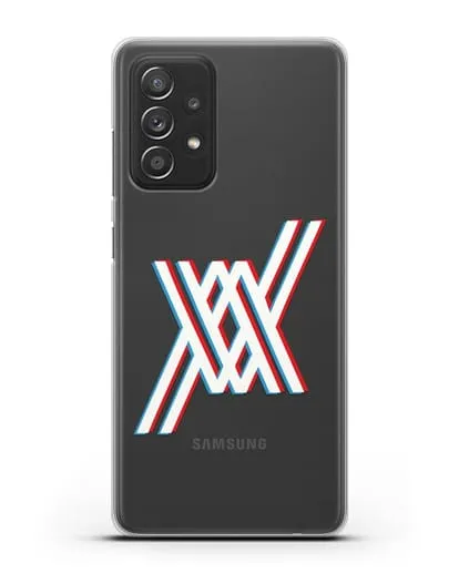 Чехол аниме Милый во Франксе - Лого силиконовый для Samsung Galaxy A53