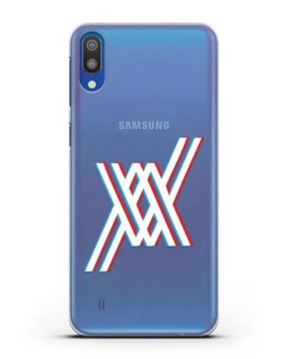 Чехол аниме Милый во Франксе - Лого силиконовый для Samsung Galaxy M10 [SM-M105F]