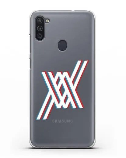 Чехол аниме Милый во Франксе - Лого силиконовый для Samsung Galaxy M11 [SM-M115F]