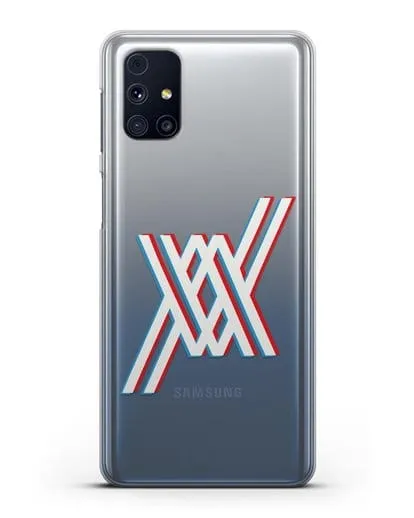 Чехол аниме Милый во Франксе - Лого силиконовый для Samsung Galaxy M31s [SM-M317F]