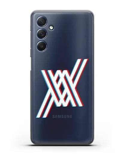 Чехол аниме Милый во Франксе - Лого силиконовый для Samsung Galaxy M54 [SM-M546]