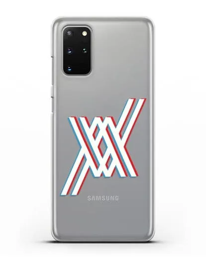 Чехол аниме Милый во Франксе - Лого силиконовый для Samsung Galaxy S20 Plus [SM-G985F]