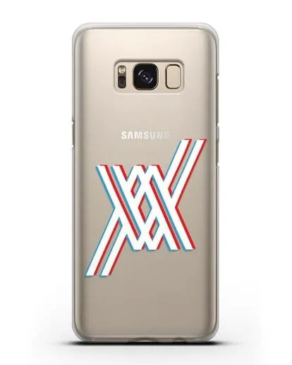 Чехол аниме Милый во Франксе - Лого силиконовый для Samsung Galaxy S8 Plus [SM-G955F]