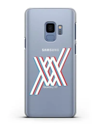 Чехол аниме Милый во Франксе - Лого силиконовый для Samsung Galaxy S9 [SM-G960F]