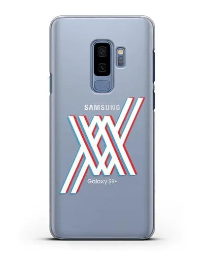 Чехол аниме Милый во Франксе - Лого силиконовый для Samsung Galaxy S9 Plus [SM-G965F]