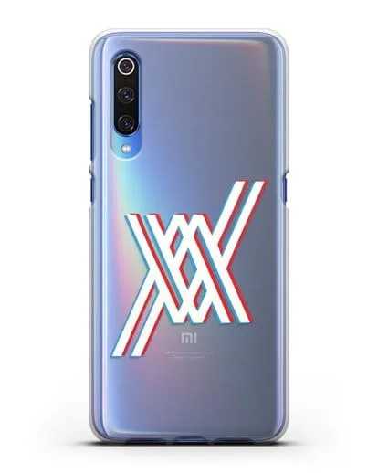 Чехол аниме Милый во Франксе - Лого силиконовый для Xiaomi Mi 9