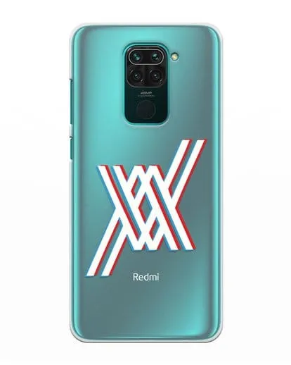 Чехол аниме Милый во Франксе - Лого силиконовый для Xiaomi Redmi Note 9