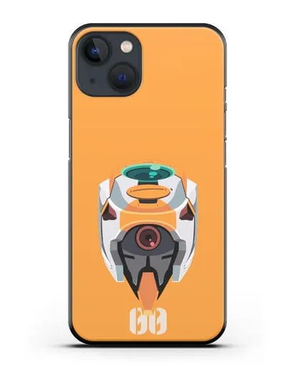 Чехол аниме Евангелион - Ева 00 силиконовый для iPhone 13 Mini