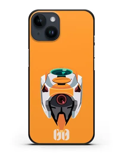 Чехол аниме Евангелион - Ева 00 силиконовый для iPhone 14