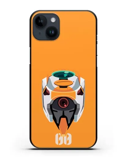 Чехол аниме Евангелион - Ева 00 силиконовый для iPhone 14 Plus