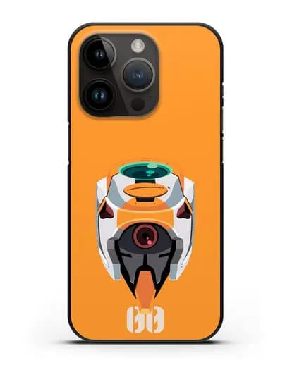 Чехол аниме Евангелион - Ева 00 силиконовый для iPhone 14 Pro